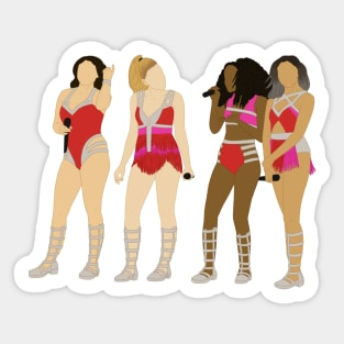 Little Mix Get Weird tour red and pink outfit OT4 Sticker